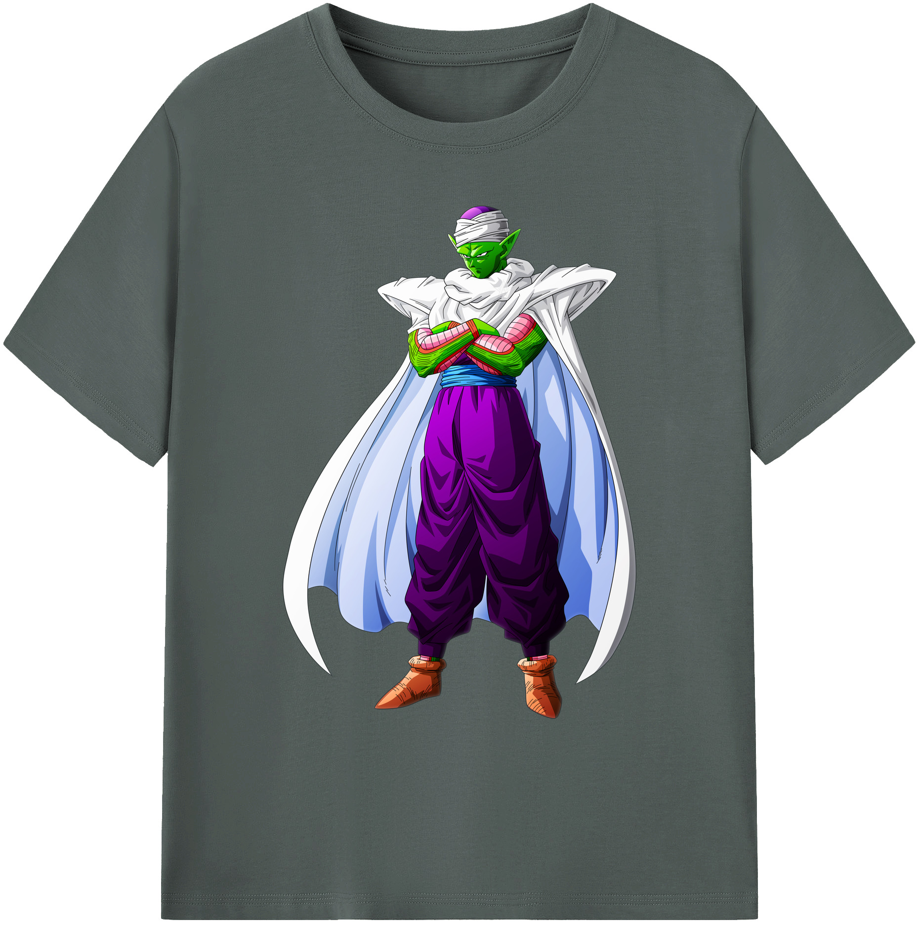 （画像用） ドラゴンボール ピッコロ DRAGON BALL Piccolo 綿100％ メンズ半袖Tシャツ｜肌触りやわらか＆通気性